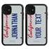 Personalized License Plate Case for iPhone 11 – Hybrid California
