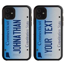 
Personalized License Plate Case for iPhone 11 – Hybrid Connecticut