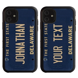 
Personalized License Plate Case for iPhone 11 – Delaware