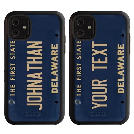 Personalized License Plate Case for iPhone 11 – Hybrid Delaware

