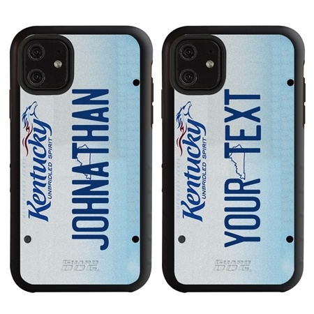 Personalized License Plate Case for iPhone 11 – Hybrid Kentucky
