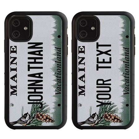 Personalized License Plate Case for iPhone 11 – Hybrid Maine
