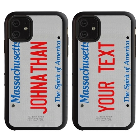 Personalized License Plate Case for iPhone 11 – Massachusetts
