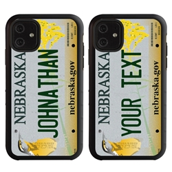 
Personalized License Plate Case for iPhone 11 – Hybrid Nebraska