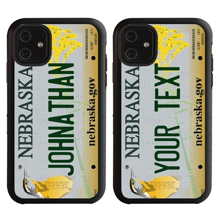 Personalized License Plate Case for iPhone 11 – Nebraska
