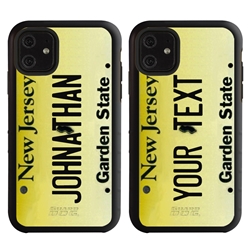 
Personalized License Plate Case for iPhone 11 – Hybrid New Jersey