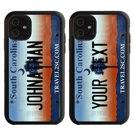 Personalized License Plate Case for iPhone 11 – Hybrid South Carolina
