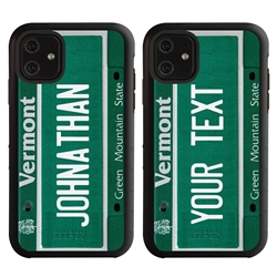 
Personalized License Plate Case for iPhone 11 – Hybrid Vermont