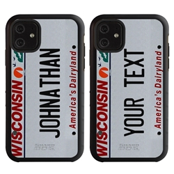 
Personalized License Plate Case for iPhone 11 – Hybrid Wisconsin