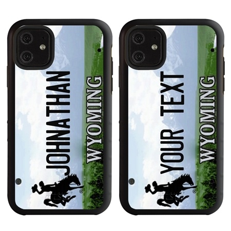 Personalized License Plate Case for iPhone 11 – Wyoming
