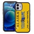Personalized License Plate Case for iPhone 12 Mini – Hybrid Alaska
