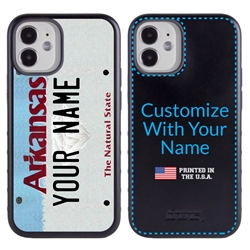 
Personalized License Plate Case for iPhone 12 Mini – Hybrid Arkansas