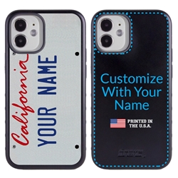 
Personalized License Plate Case for iPhone 12 Mini – Hybrid California