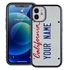 Personalized License Plate Case for iPhone 12 Mini – California
