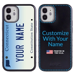 
Personalized License Plate Case for iPhone 12 Mini – Hybrid Connecticut
