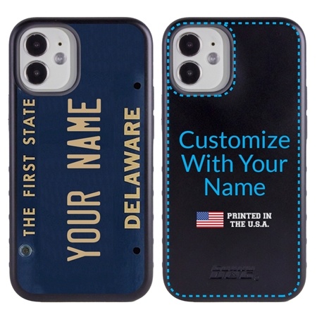 Personalized License Plate Case for iPhone 12 Mini – Delaware
