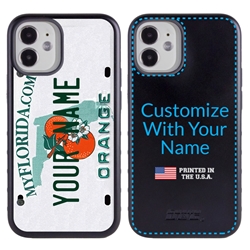 
Personalized License Plate Case for iPhone 12 Mini – Hybrid Florida
