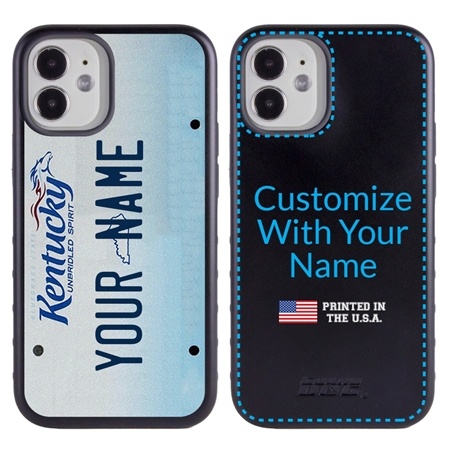 Personalized License Plate Case for iPhone 12 Mini – Hybrid Kentucky
