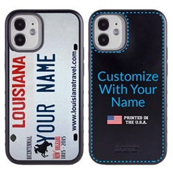 
Personalized License Plate Case for iPhone 12 Mini – Hybrid Louisiana