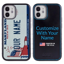 
Personalized License Plate Case for iPhone 12 Mini – Hybrid Maryland