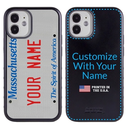 Personalized License Plate Case for iPhone 12 Mini – Massachusetts
