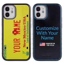 
Personalized License Plate Case for iPhone 12 Mini – Hybrid New Mexico