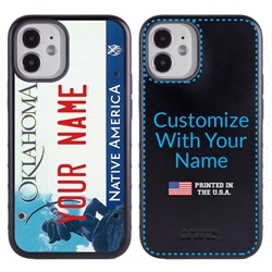 
Personalized License Plate Case for iPhone 12 Mini – Hybrid Oklahoma