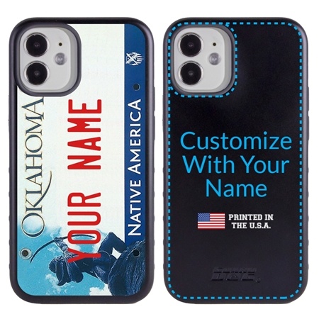 Personalized License Plate Case for iPhone 12 Mini – Hybrid Oklahoma
