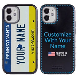 
Personalized License Plate Case for iPhone 12 Mini – Hybrid Pennsylvania