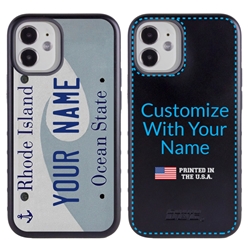 
Personalized License Plate Case for iPhone 12 Mini – Hybrid Rhode Island