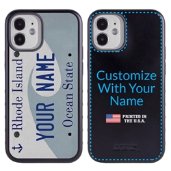 
Personalized License Plate Case for iPhone 12 Mini – Hybrid Rhode Island