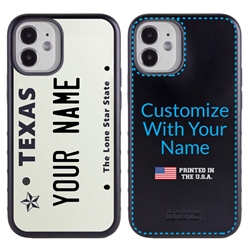 
Personalized License Plate Case for iPhone 12 Mini – Hybrid Texas