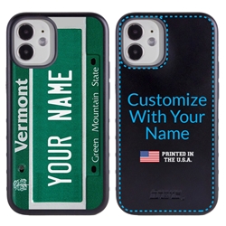 
Personalized License Plate Case for iPhone 12 Mini – Hybrid Vermont