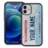 Personalized License Plate Case for iPhone 12 Mini – Hybrid Washington
