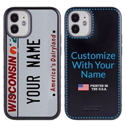
Personalized License Plate Case for iPhone 12 Mini – Hybrid Wisconsin