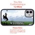 Personalized License Plate Case for iPhone 12 Mini – Hybrid Wyoming
