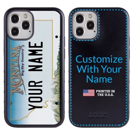 Personalized License Plate Case for iPhone 12 Pro Max – Hybrid Montana
