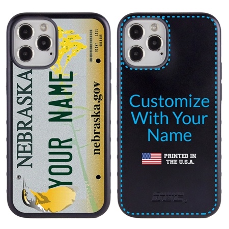 Personalized License Plate Case for iPhone 12 Pro Max – Hybrid Nebraska
