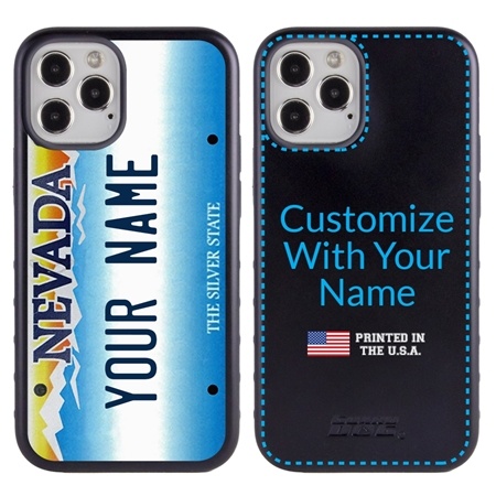 Personalized License Plate Case for iPhone 12 Pro Max – Hybrid Nevada
