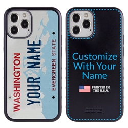 
Personalized License Plate Case for iPhone 12 Pro Max – Hybrid Washington