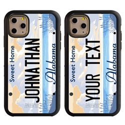 
Personalized License Plate Case for iPhone 11 Pro – Hybrid Alabama