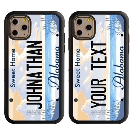 Personalized License Plate Case for iPhone 11 Pro – Hybrid Alabama
