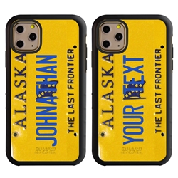 
Personalized License Plate Case for iPhone 11 Pro – Hybrid Alaska