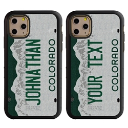 
Personalized License Plate Case for iPhone 11 Pro – Hybrid Colorado