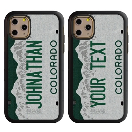 Personalized License Plate Case for iPhone 11 Pro – Hybrid Colorado
