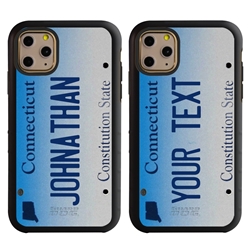 
Personalized License Plate Case for iPhone 11 Pro – Hybrid Connecticut