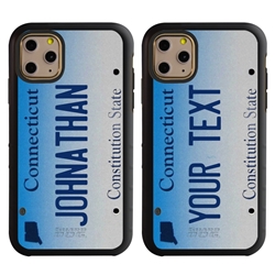 
Personalized License Plate Case for iPhone 11 Pro – Hybrid Connecticut