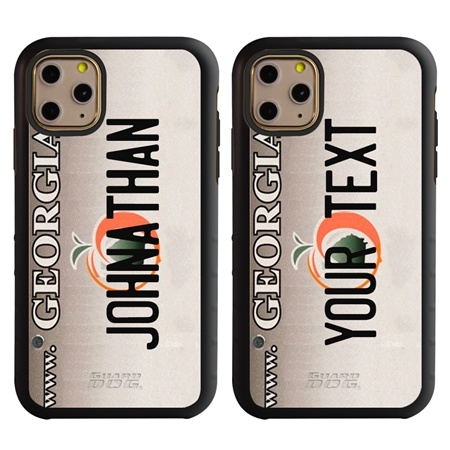 Personalized License Plate Case for iPhone 11 Pro – Hybrid Georgia
