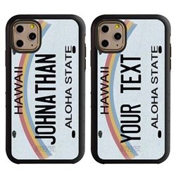 
Personalized License Plate Case for iPhone 11 Pro – Hybrid Hawaii