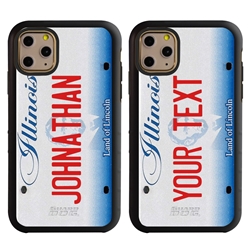 
Personalized License Plate Case for iPhone 11 Pro – Hybrid Illinois